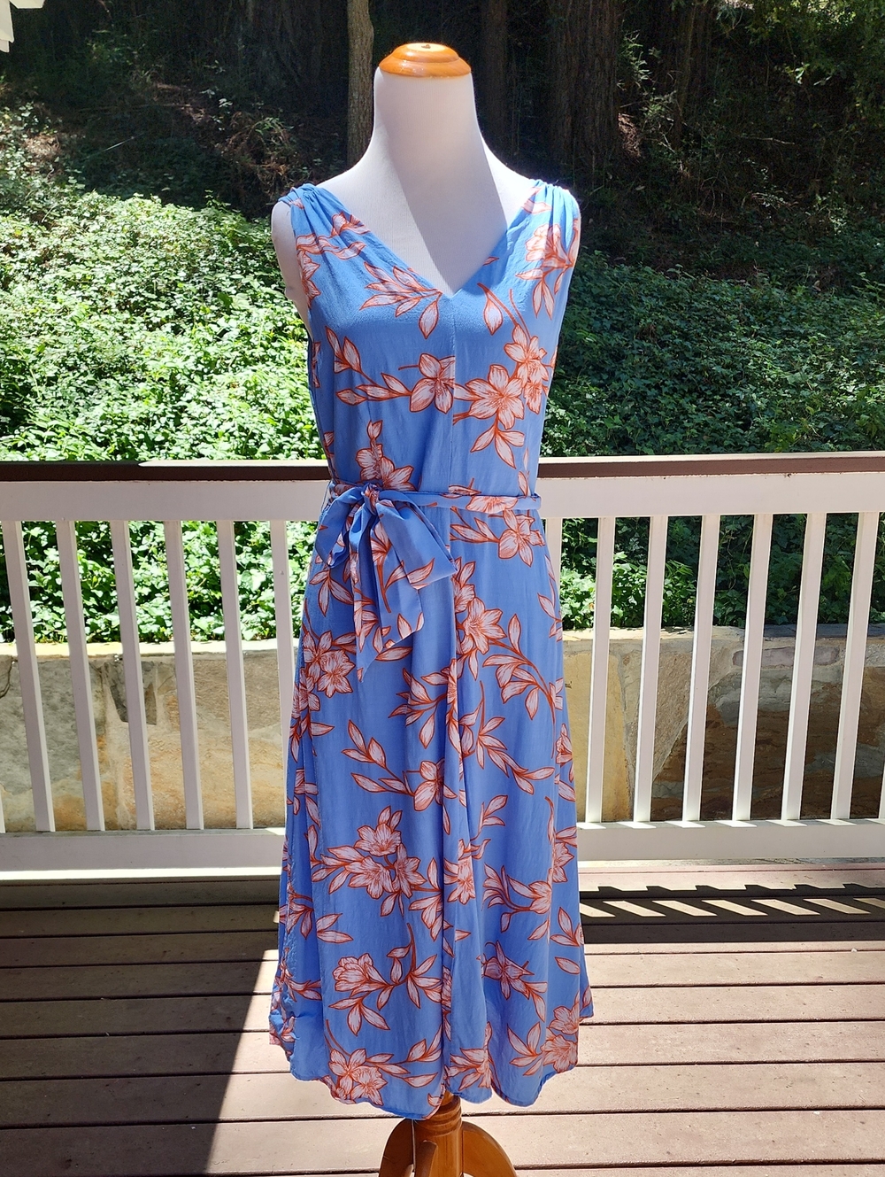 Blue Floral Dress